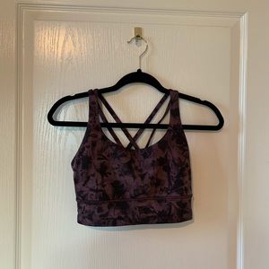 Lululemon Bra, Maroon Space Dye, Size 6